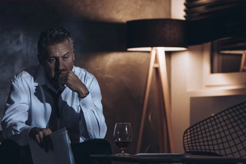 man wondering if he is having a midlife crisis